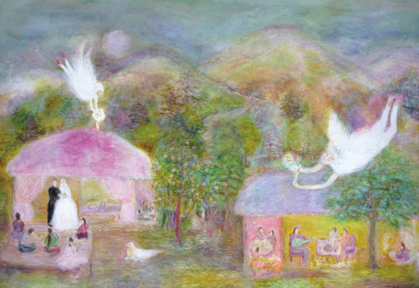 천사의 꿈 - 0903 — Oil on canvas, 162 × 130 cm, 2009