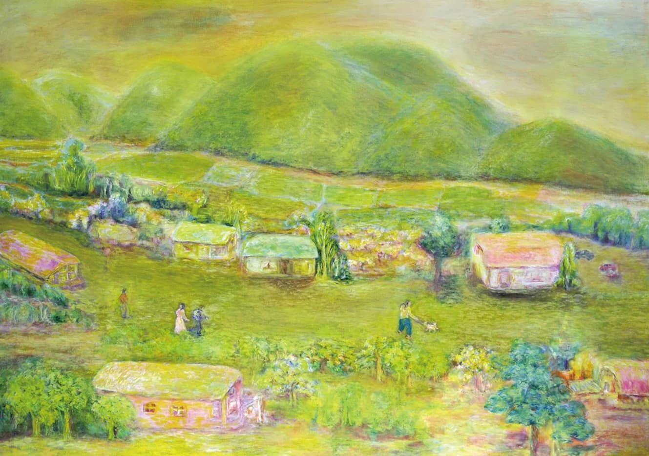천사의 꿈 - 0904 — Oil on canvas, 162 × 130 cm, 2009