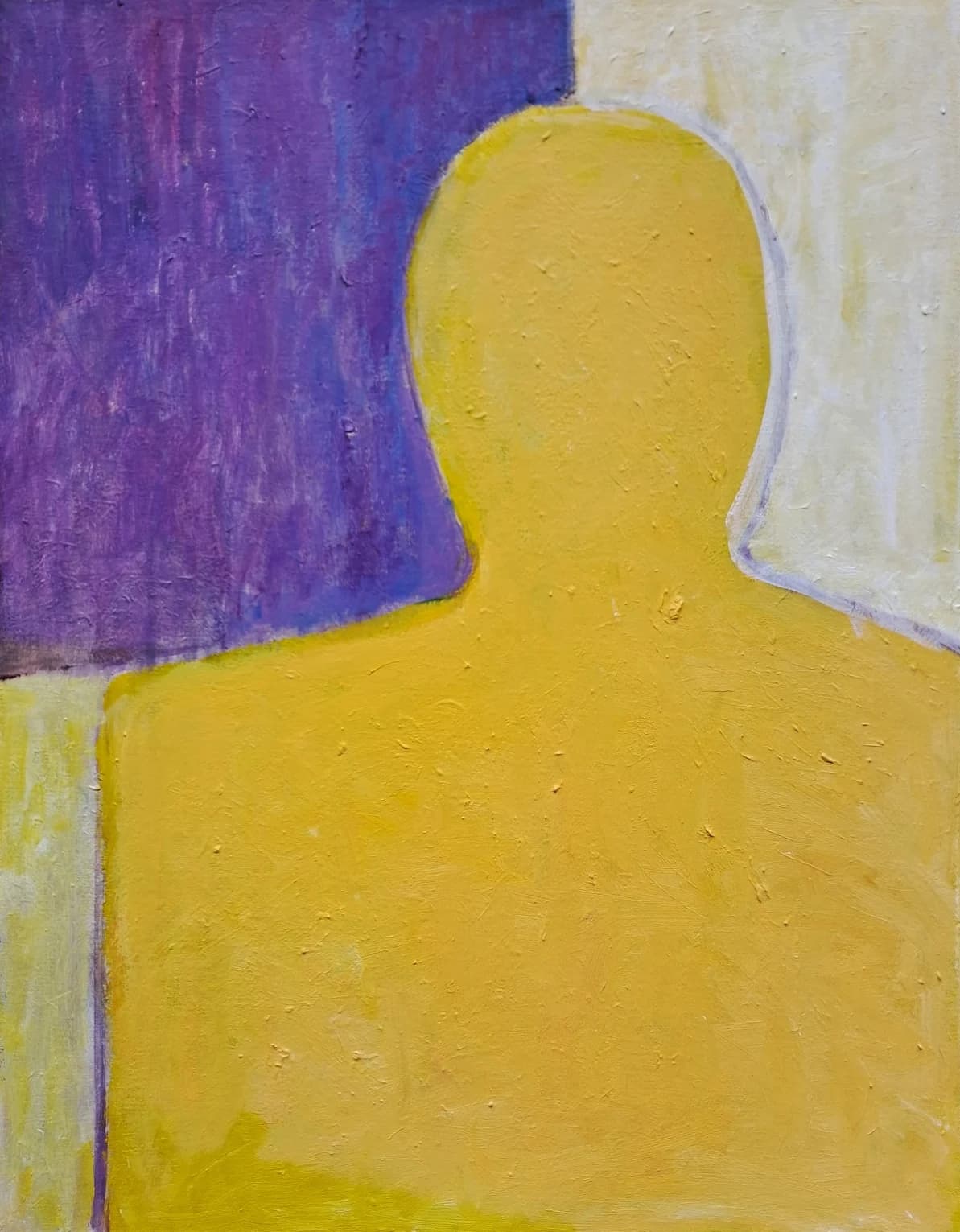 인간 2503 — Acrylic on canvas, 50 × 65 cm, 2025