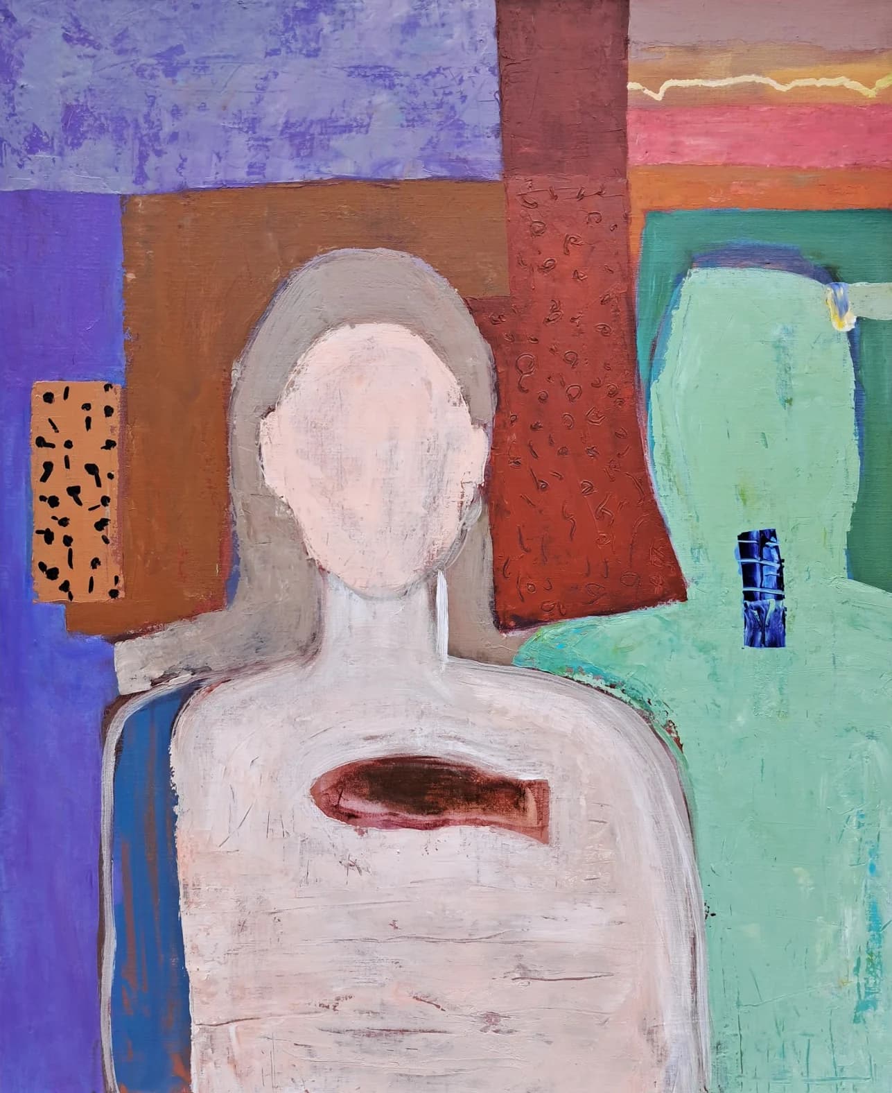 생명 2503 — Acrylic on canvas, 73 × 91 cm, 2025