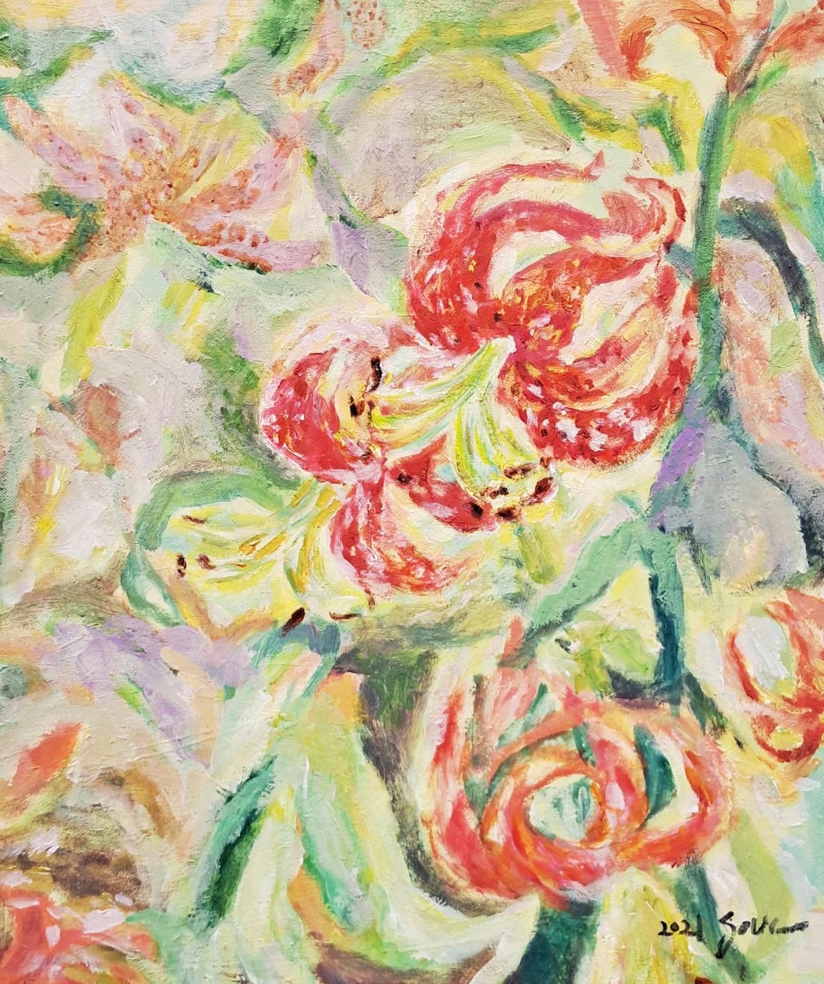 Flower-21 — Acrylic on canvas